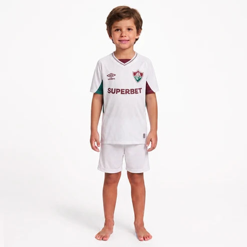 Kit Infantil Fluminense Away 25/26 - Branco