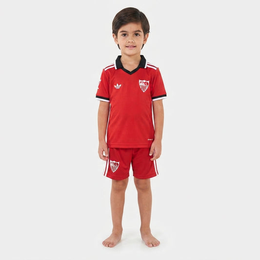 Kit Infantil Sevilla Away 26/27 - Vermelha