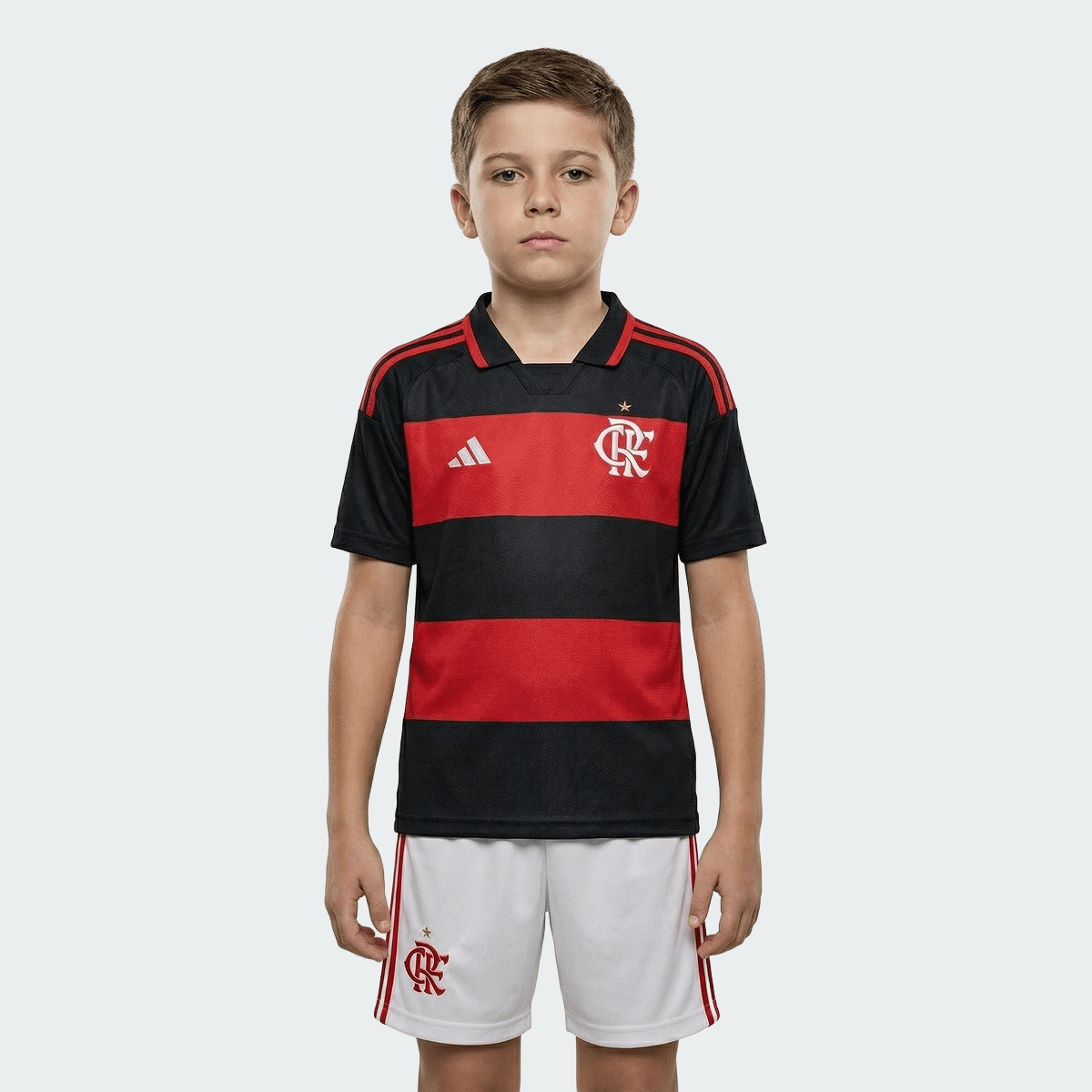 Kit Infantil Flamengo Home 26/27 - Rubro Negro
