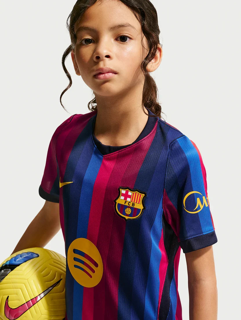 Kit Infantil Barcelona Home 26/27 - Grená