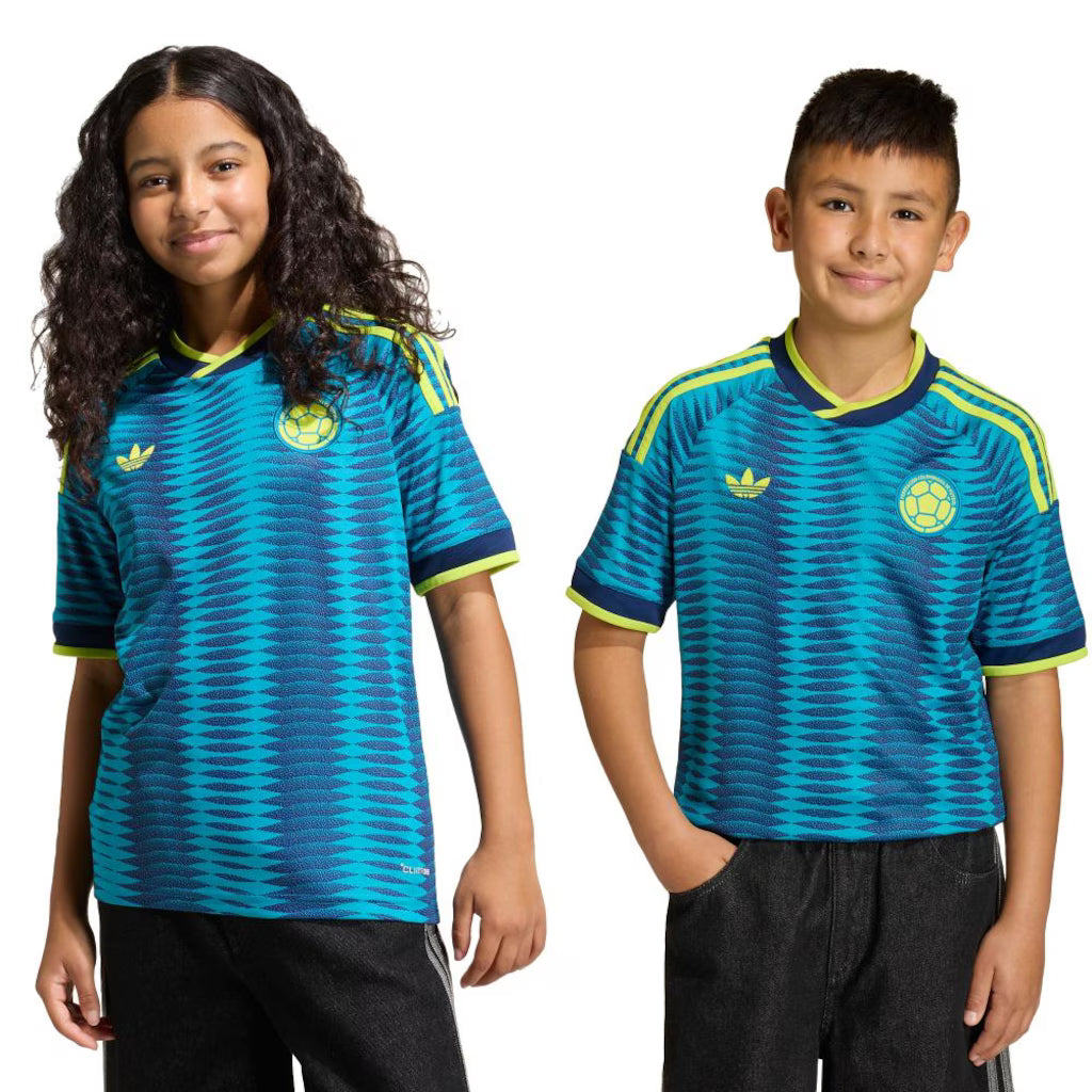 Kit Infantil Colombia Away 26/27 Adidas - Azul