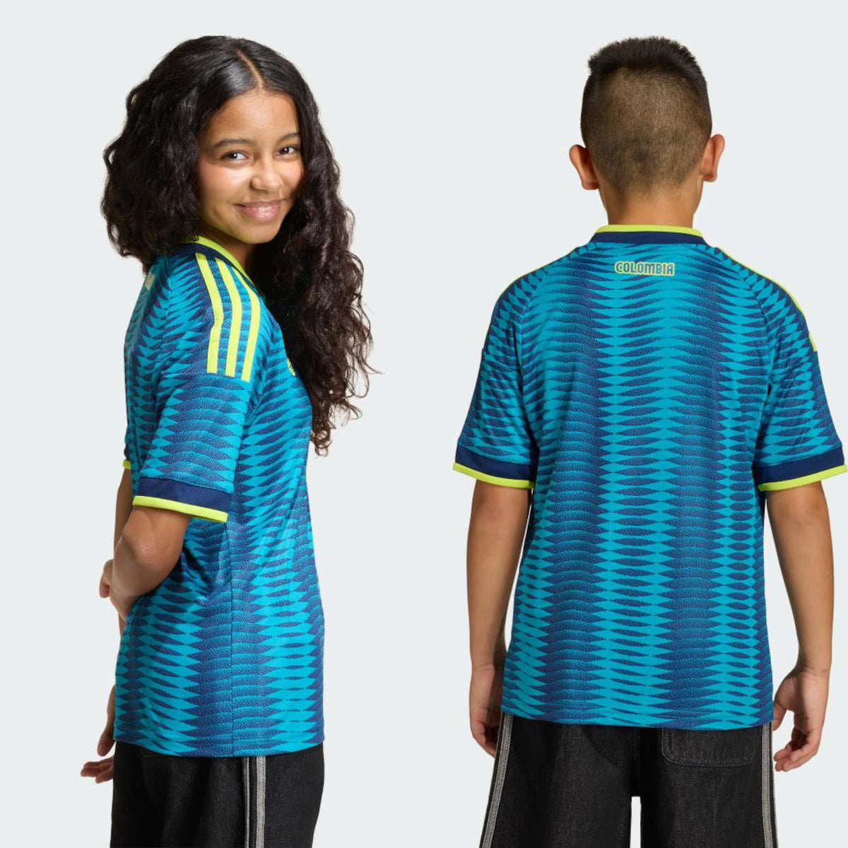 Kit Infantil Colombia Away 26/27 Adidas - Azul
