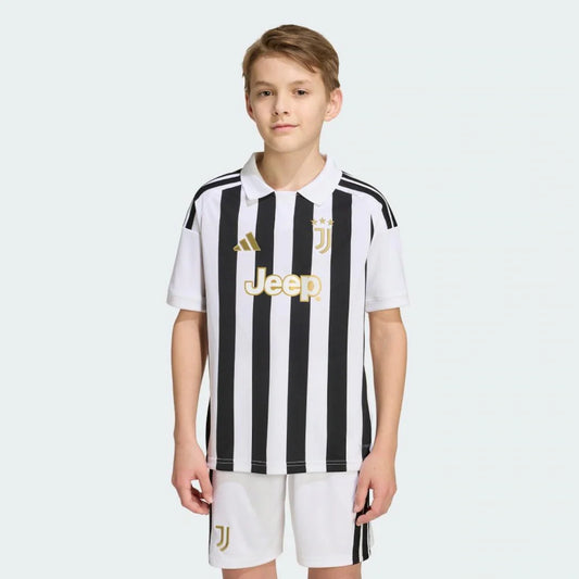 Kit Infantil Juventus Home 26/27  - Preta e Branca