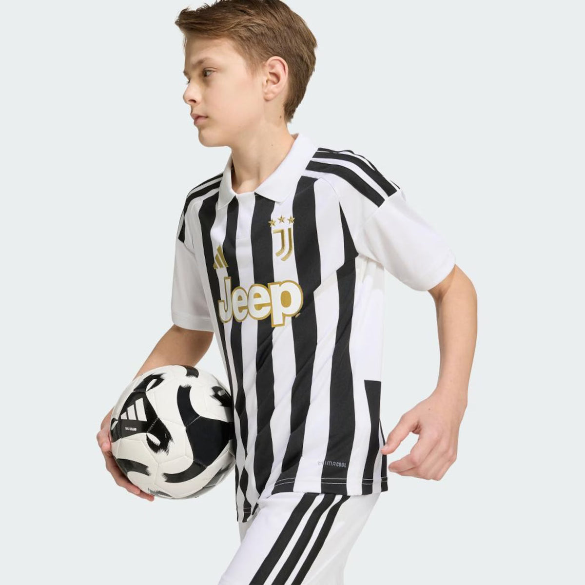 Kit Infantil Juventus Home 26/27  - Preta e Branca