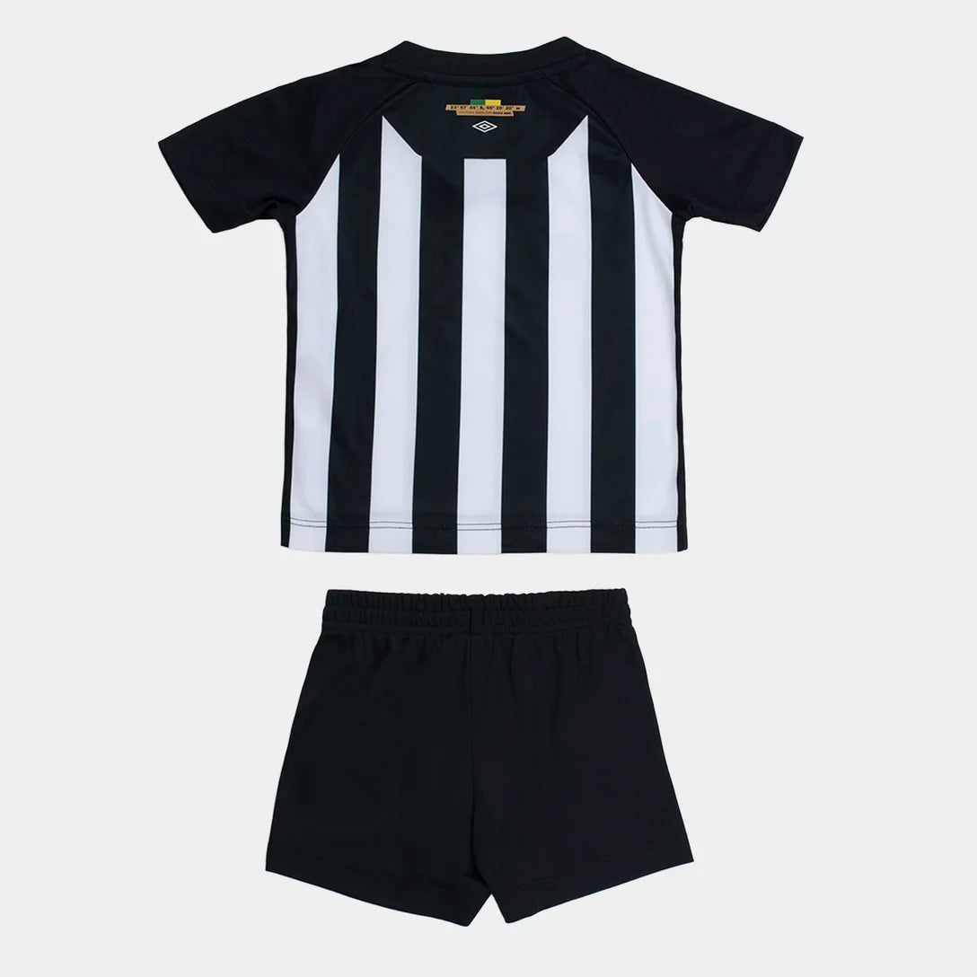 Kit Infantil Santos Away 26/27 - Branca e Preta
