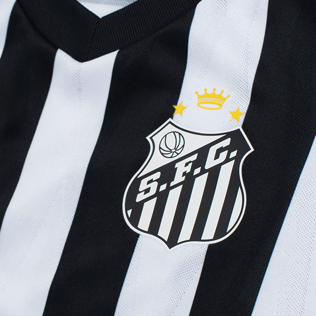 Kit Infantil Santos Away 26/27 - Branca e Preta