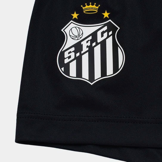 Kit Infantil Santos Away 26/27 - Branca e Preta