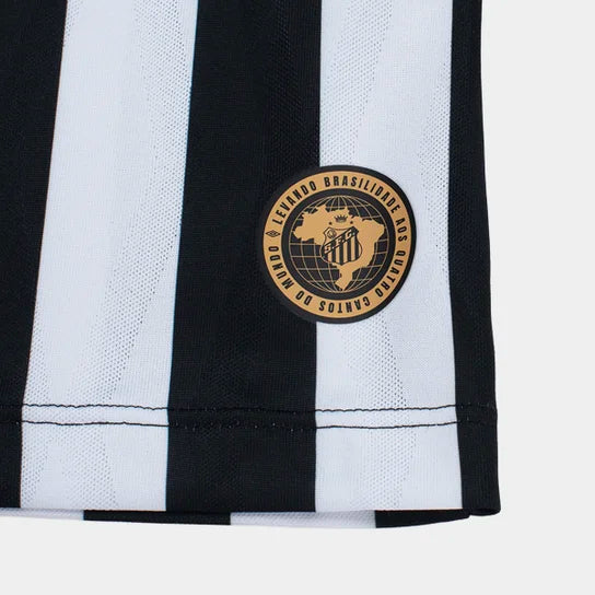 Kit Infantil Santos Away 26/27 - Branca e Preta