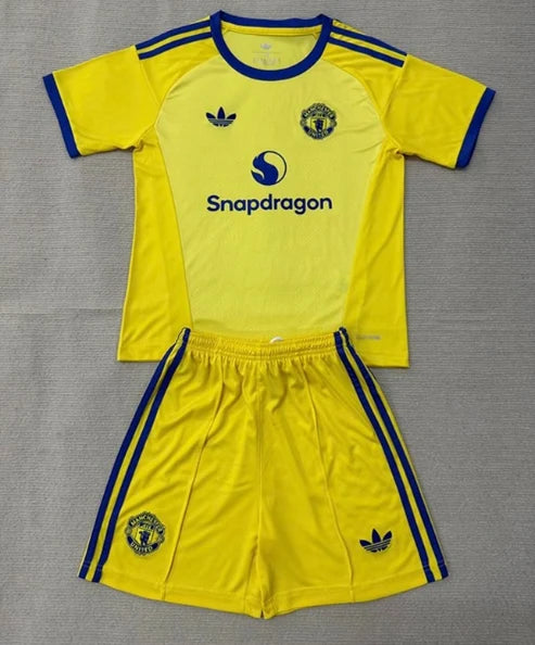 Kit infantil Manchester United Goleiro 26/27  - Amarela