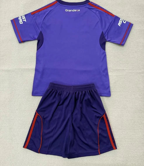Kit Infantil River Plate Away 26/27 - Roxo e Vermelho