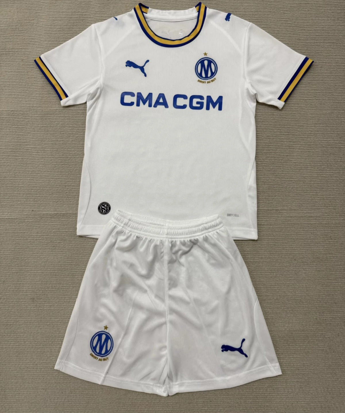 Kit Infantil Olympique De Marseille Home 26/27 - Branco