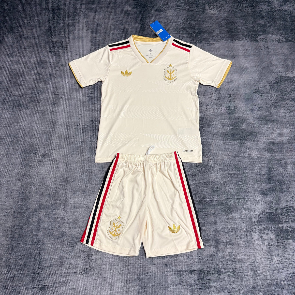 Kit Infantil Flamengo Third 25/26 - Bege