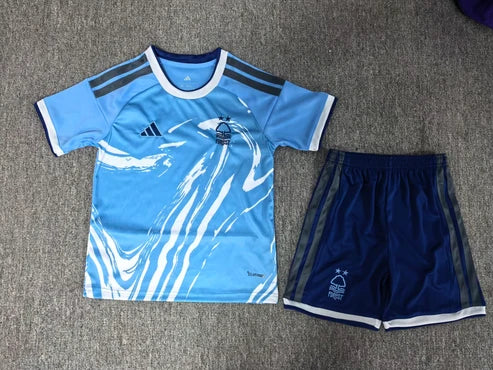 Kit Infantil Nottingham Forest Third 26/27 - Azul Claro