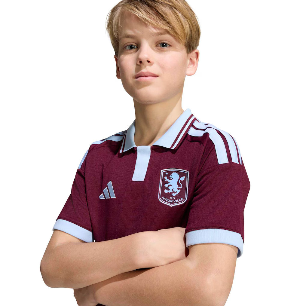Kit Infantil Aston Villa Home 26/27 - Vermelho Vinho