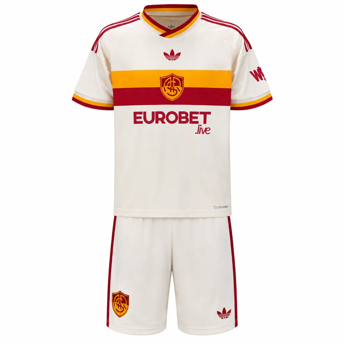 Kit Infantil Roma Away 26/27 - Branco