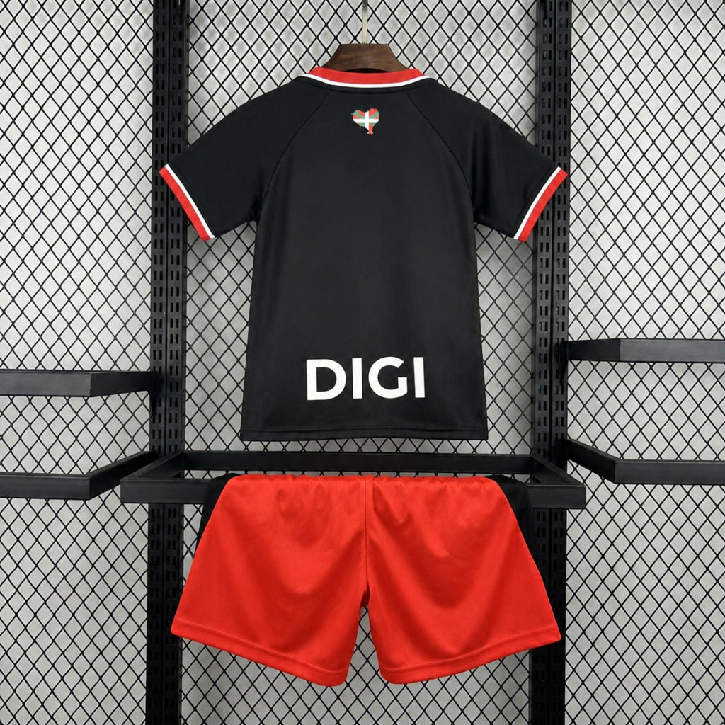Kit Infantil Athletic Bilbao Away 26/27  - Preto