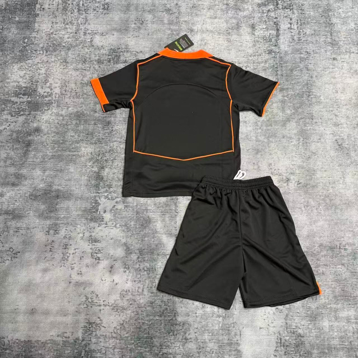 Kit Infantil Corinthians Third 25/26 - Preto e Laranja