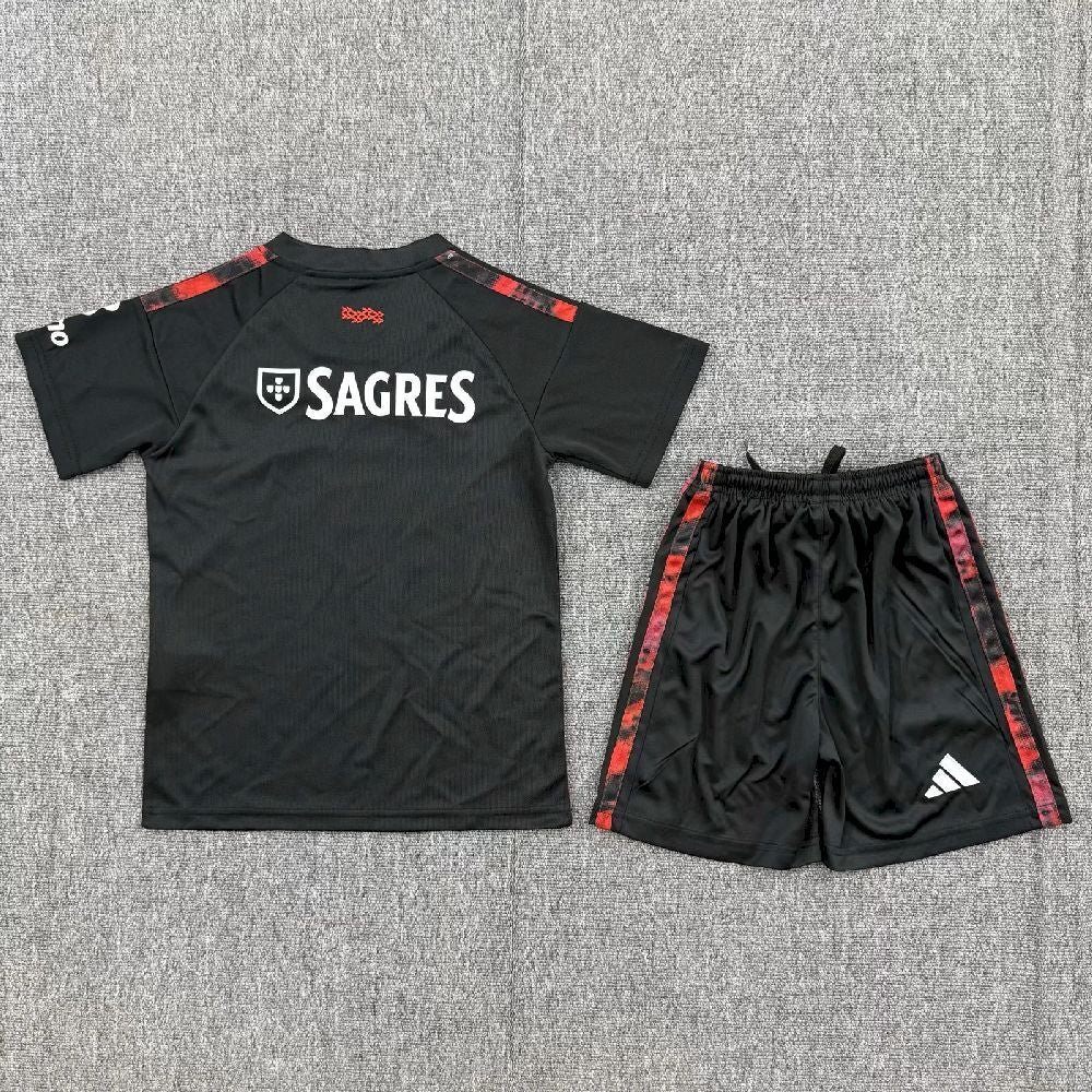 Kit Infantil Benfica Third 26/27 - Preto e Vermelho