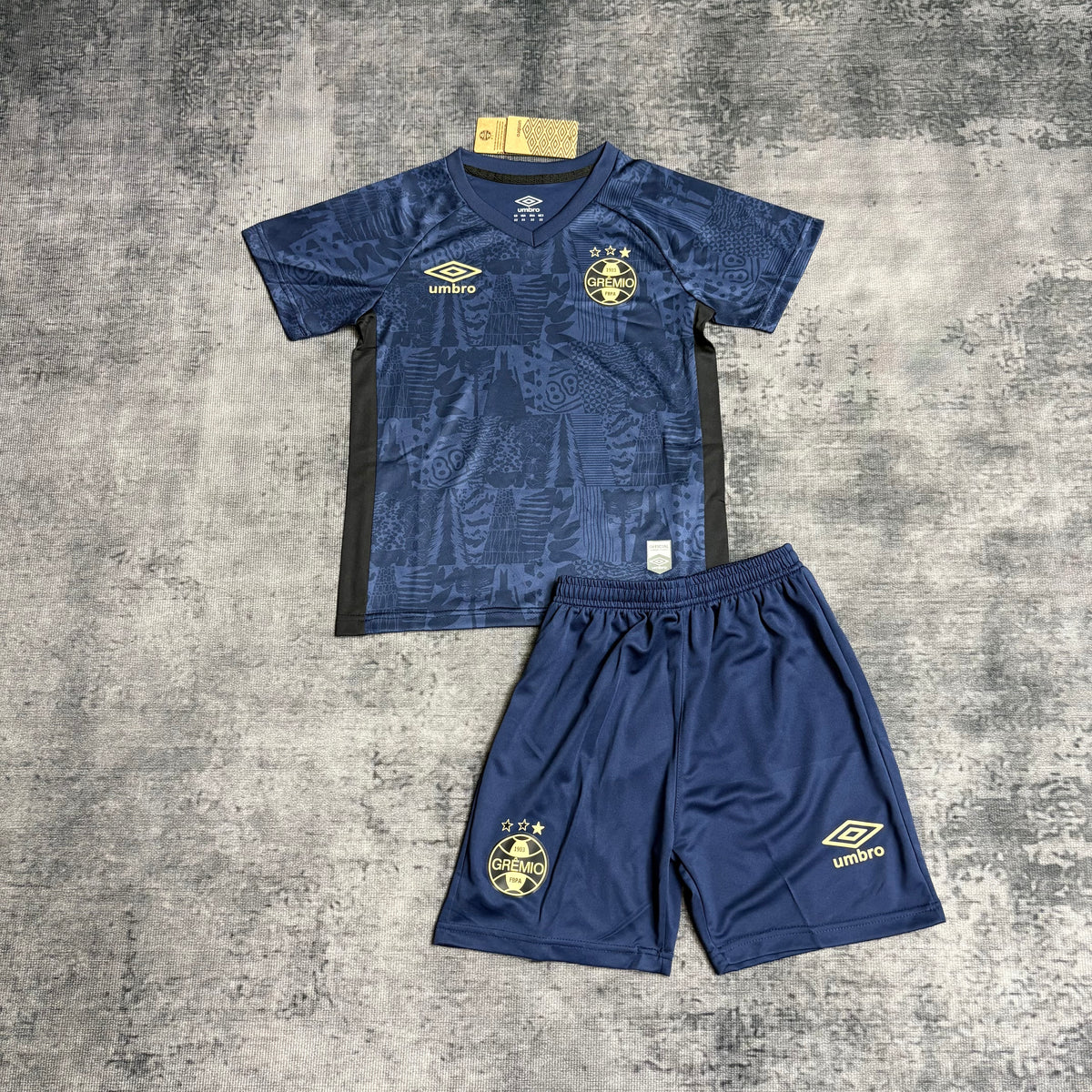 Kit Infantil Grêmio Third 25/26 - Azul Escuro