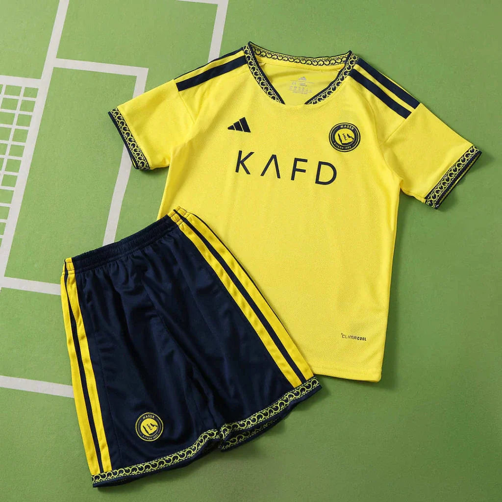 Kit Infantil Al Nassr Home 26/27  - Amarela
