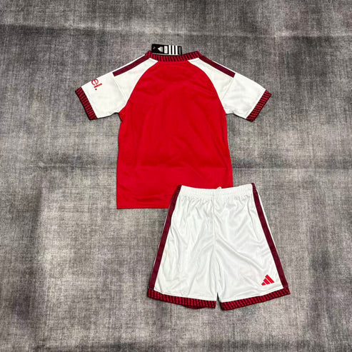 Kit Infantil Arsenal Home 26/27 - Vermelho e Branco