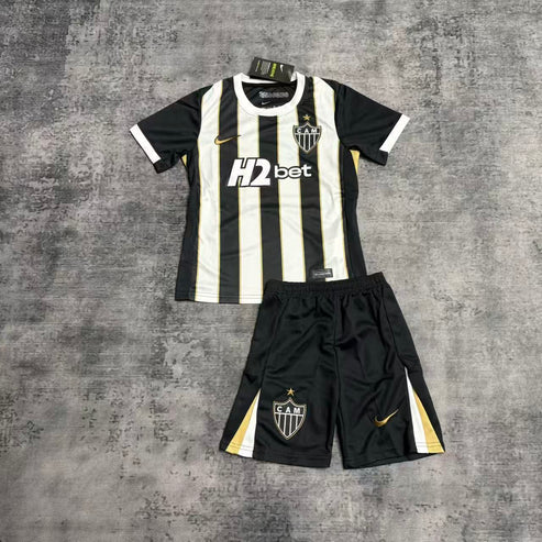 Kit Infantil Atlético Mineiro Home 26/27 - Preto e Branco