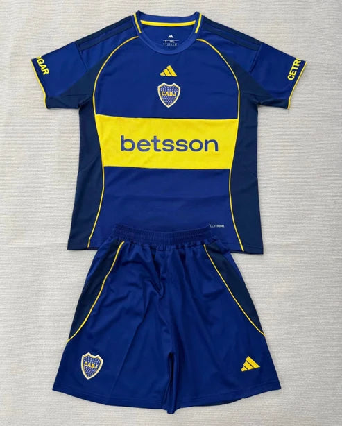 Kit Infantil Boca JRS Fourth 26/27  -  Azul e Amarelo