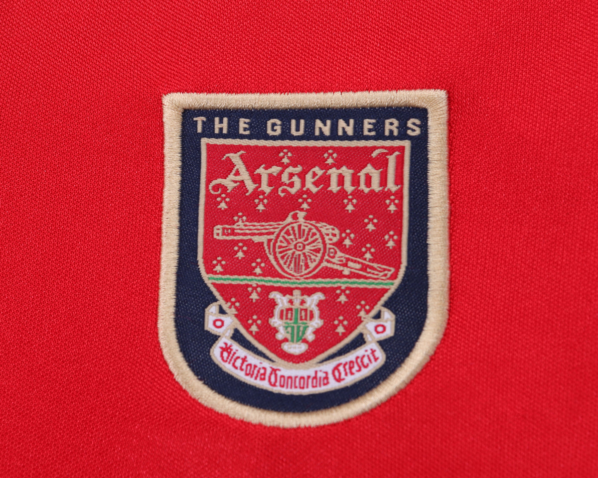 Kit Infantil Arsenal Home Retrô 98/99 - Vermelho e Branco