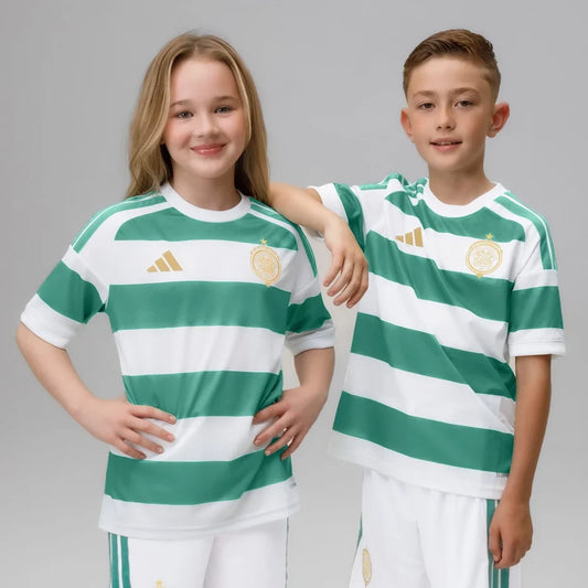 Kit Infantil Celtic Home 26/27 - Branco e Verde