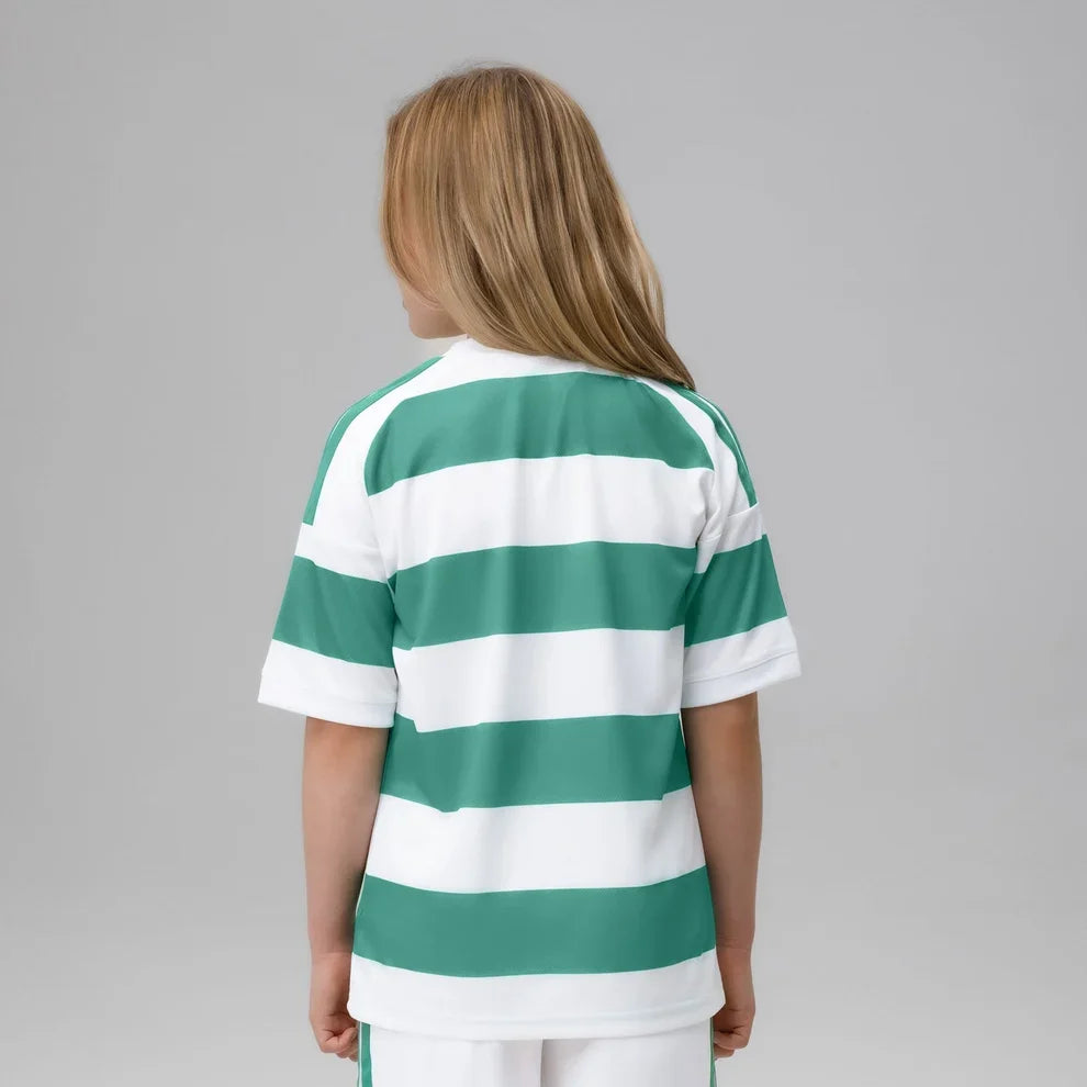 Kit Infantil Celtic Home 26/27 - Branco e Verde