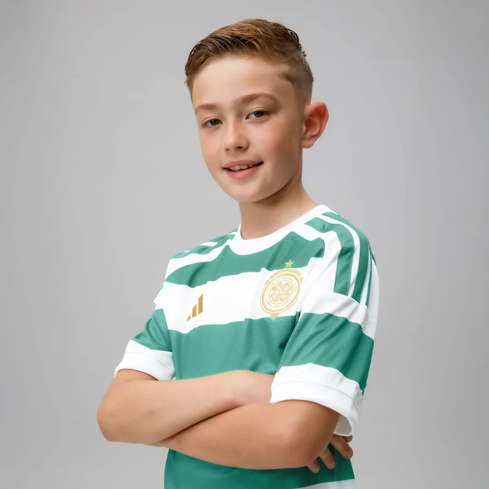 Kit Infantil Celtic Home 26/27 - Branco e Verde