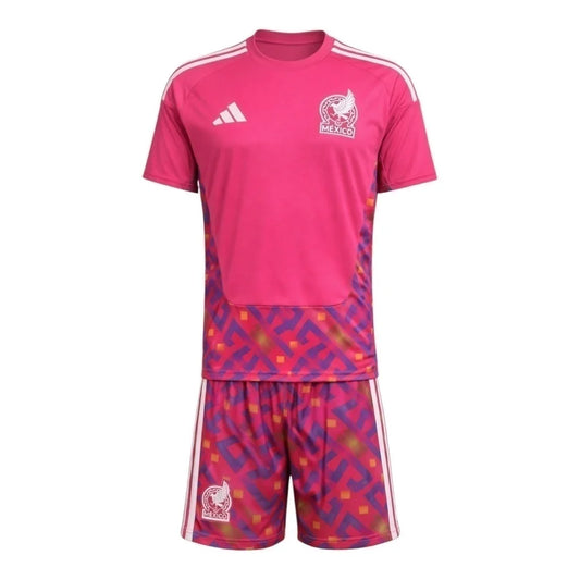 Kit Infantil México Goleiro 26/27  - Rosa