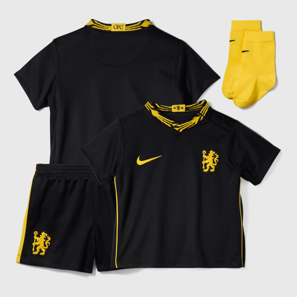 Kit Infantil Chelsea Away 26/27 - Preta