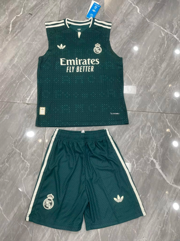 Kit Infantil Regata Real Madrid Away 26/27 - Verde