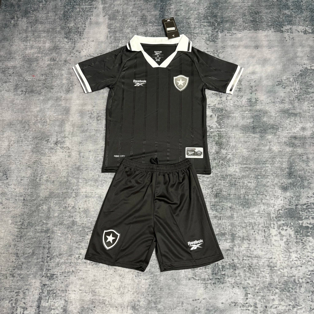 Kit Infantil Botafogo Away 25/26 Reebok - Preta