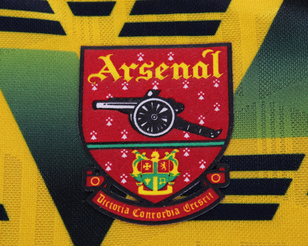 Kit Infantil Arsenal Away Retrô 91/92 - Amarela