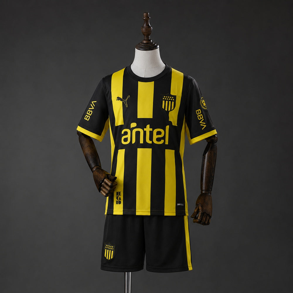 Kit Infantil Penãrol Home 26/27 -  Amarelo e Preto