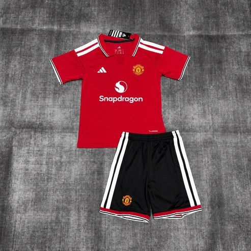 Kit infantil Manchester United Home 26/27  - Vermelho