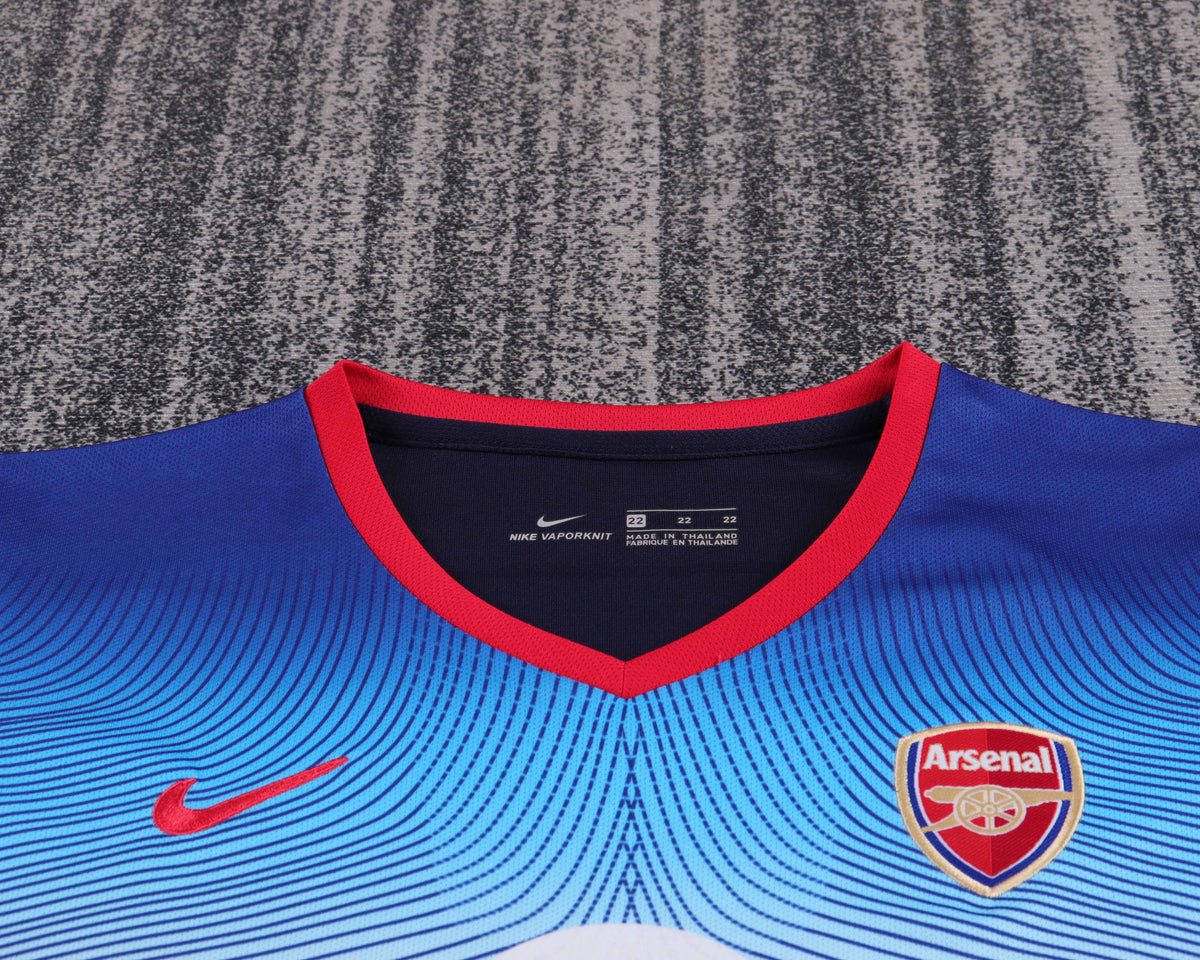 Kit Infantil Arsenal Away Retrô 02/03 - Azul