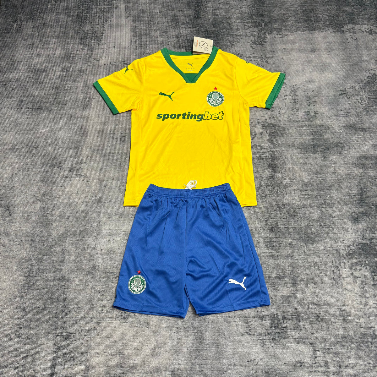 Kit Infantil Palmeiras Third 25/26 - Amarelo