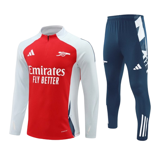 Kit Treino Agasalho + Calça Arsenal  - Vermelho e Branco