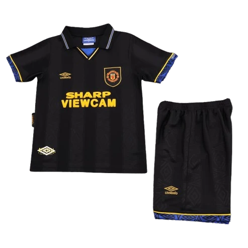 Kit infantil Manchester United Retrô Away 98/99 . - Preta
