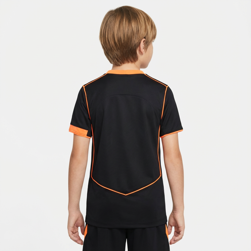 Kit Infantil Corinthians Third 25/26 - Preto e Laranja