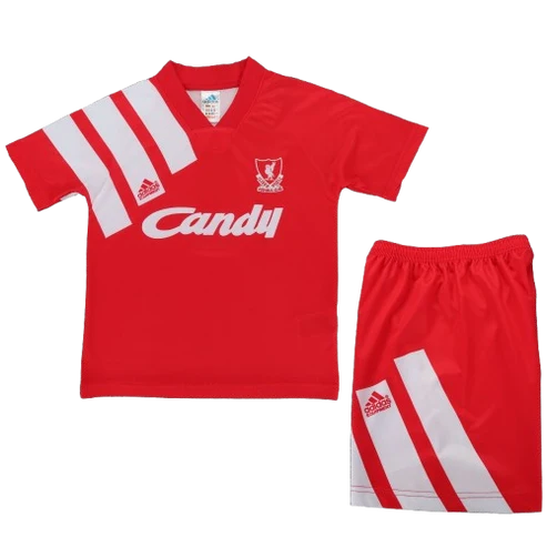 Kit Infantil Liverpool Home Retrô 91/92 - Vermelho