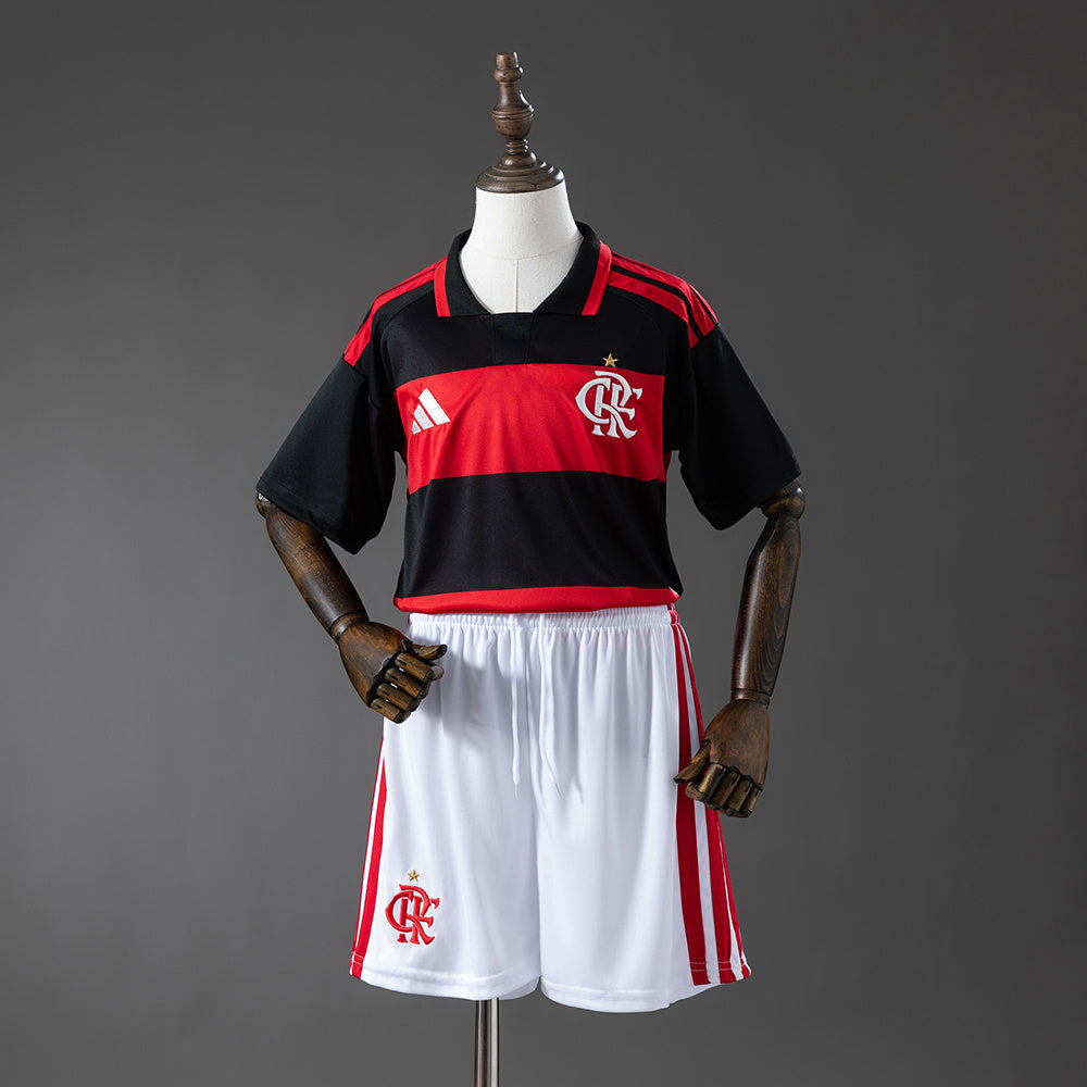 Kit Infantil Flamengo Home 26/27 - Rubro Negro