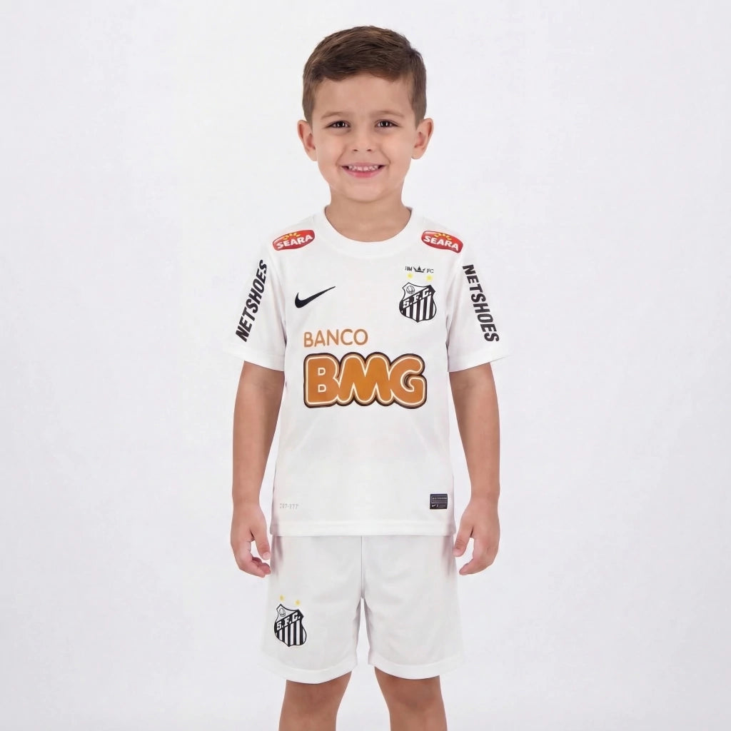 Kit Infantil Santos Home Retrô 11/12 - Branco