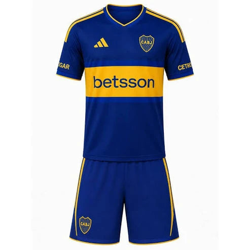 Kit Infantil Boca JRS Home 26/27  -  Azul e Amarelo