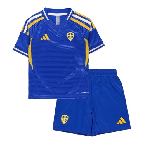 Kit Infantil Leeds United Away 25/26 - Azul