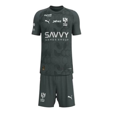 Kit Infantil Al Hilal Third 25/26 - Cinza