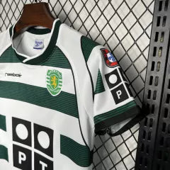 Kit Infantil Sporting Home Retrô 2003  - Verde e Branco